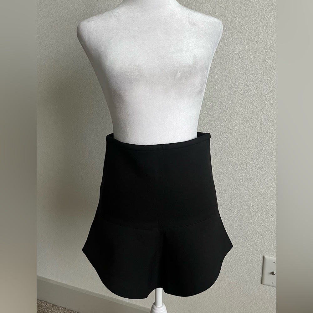 IRO Black Mini Skirt with Flared A-Line Design